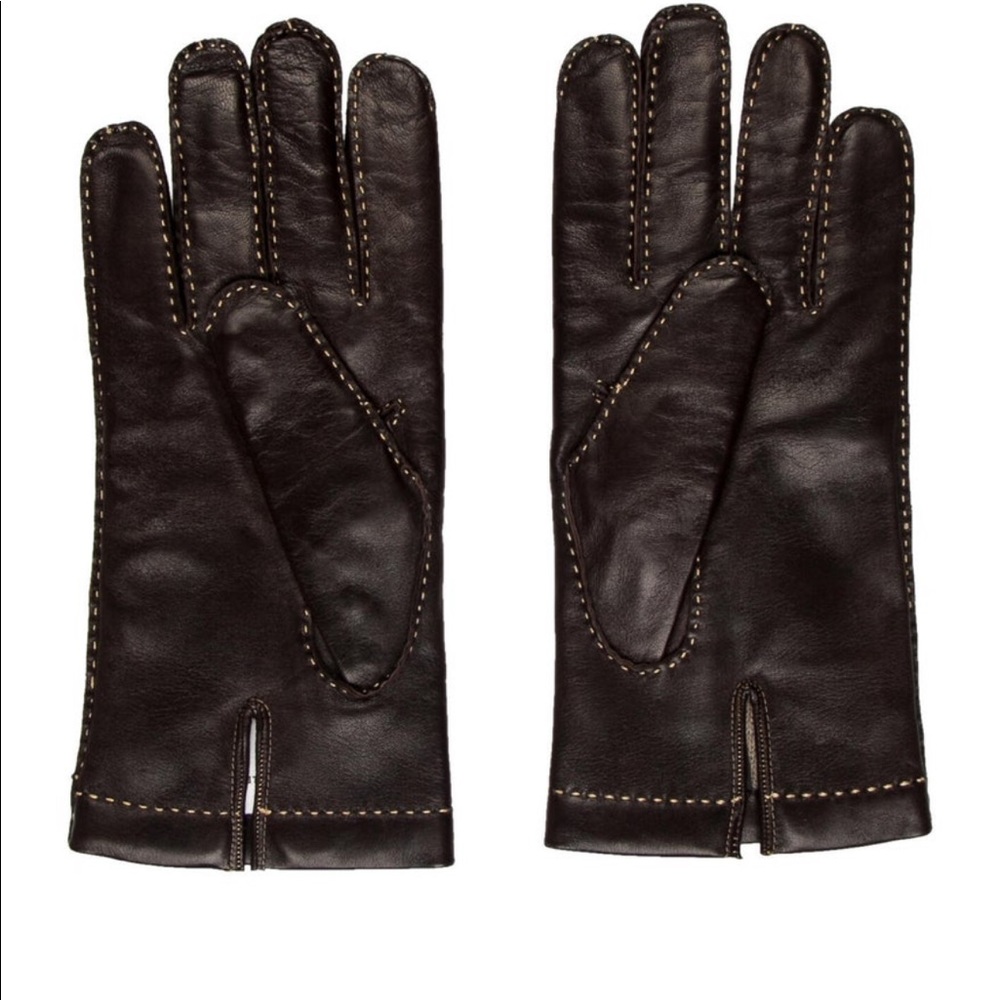 Corneliani
Leather Whip-Stitch Gloves